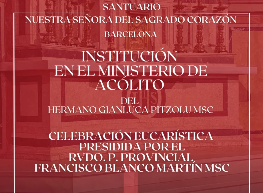 Domingo 8 de diciembre 2024: Institución en el ministero de Acólito